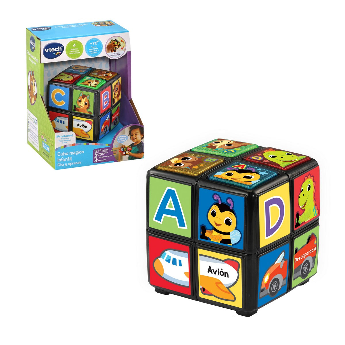 Cubo Mágico Infantil Gira Y Aprende Vtech